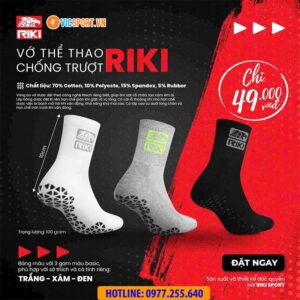 Vớ chống trượt ngắn Riki