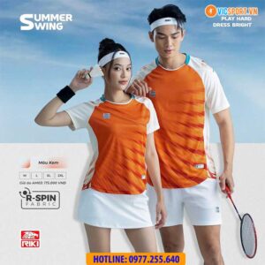 Áo cầu lông pickleball Riki Summer Swing AM03 đa năng