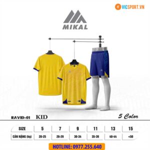 Áo đá banh trẻ em Mikal Ravid 1.0