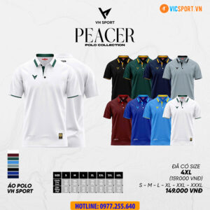 Áo thể thao polo di chuyển VH Peacer
