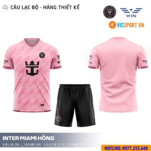 Áo đá banh trẻ em thiết kế Clb Inter Miami mùa giải 2025-2026
