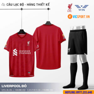 Áo đá banh trẻ em thiết kế Clb Liverpool mùa giải 2025-2026