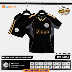 Áo đá banh trẻ em Strivend Clb Ajax mùa giải 2025-2026