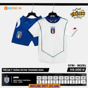 Áo đá banh trẻ em Strivend đội tuyển Italia