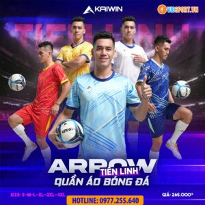 Áo đá banh không logo Kaiwin Arrow