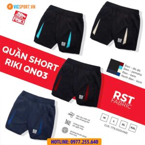 Quần short thể thao nam Riki QN03 đa năng