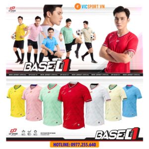 Áo đá banh không logo CP Base 01