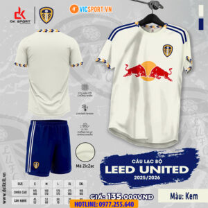 Áo đá banh Clb Leeds United mùa giải 2025-2026 vải mè