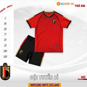 Áo đá banh trẻ em đội tuyển Bỉ WC 2026