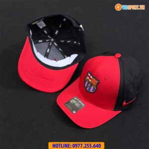 Nón kết Clb Barcelona màu đỏ đen