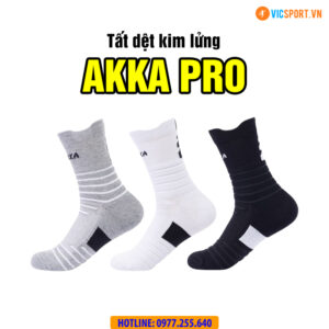 Tất dệt kim Akka Pro cổ lửng