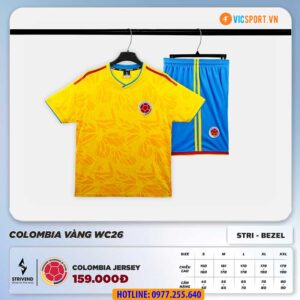 Áo đá banh Strivend đội tuyển Colombia WC 2026