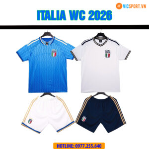 Áo đá banh Strivend đội tuyển Italia WC 2026