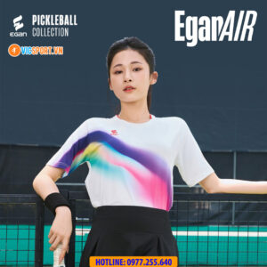 Áo thể thao pickelball Egan Air hoạ tiết thân