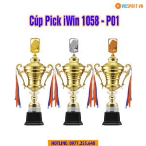 Cúp pickleball kim loại iWin 1508 chóp P01
