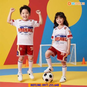 Quần áo Jersey bóng đá trẻ em Clb Arsenal