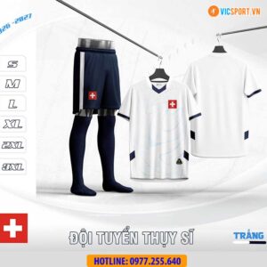 Áo đá banh đội tuyển Thuỵ Sỹ WC 2026 vải mè