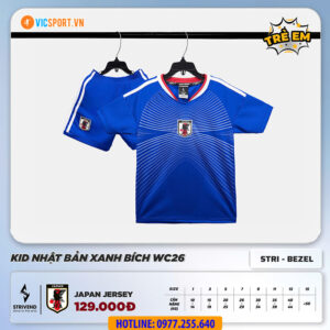 Áo đá banh trẻ em đội tuyển Nhật Bản WC 2026