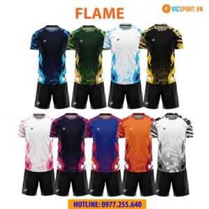 Áo đá banh thiết kế Amac Flame
