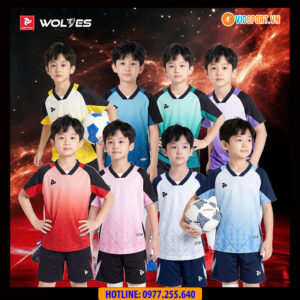 Áo đá banh trẻ em Justplay Wolves