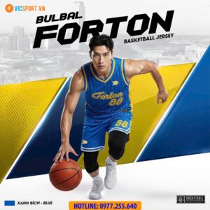 Quần áo bóng rổ Bulbal Forton BRL03 màu xanh bích