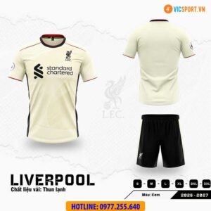 Áo đá banh Clb Liverpool mùa giải 2026-2027 vải thun lạnh