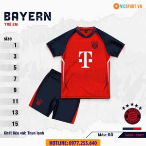 Quần áo đá banh trẻ em Clb Bayern mùa giải 2026-2027