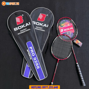 Cặp vợt cầu lông Bokai Pro 9288 đan sẵn