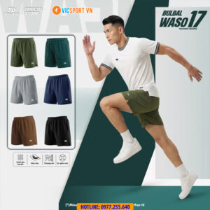 Quần thể thao nam Bulbal Waso 17 form ngắn chất dù