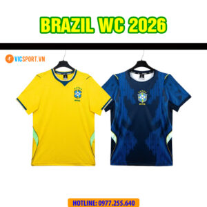 Áo đá banh Strivend đội tuyển Brazil WC 2026
