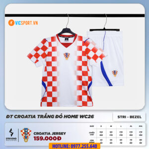 Áo đá banh Strivend đội tuyển Croatia WC 2026