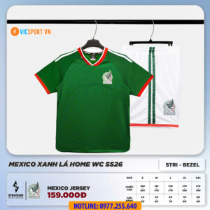 Áo đá banh Strivend đội tuyển Mexico WC 2026