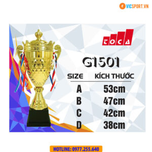 Cúp vàng kim loại G1501