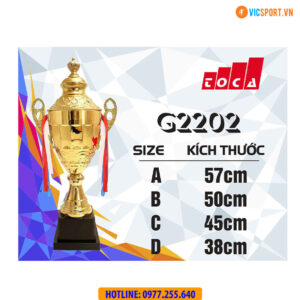 Cúp vàng kim loại G2202
